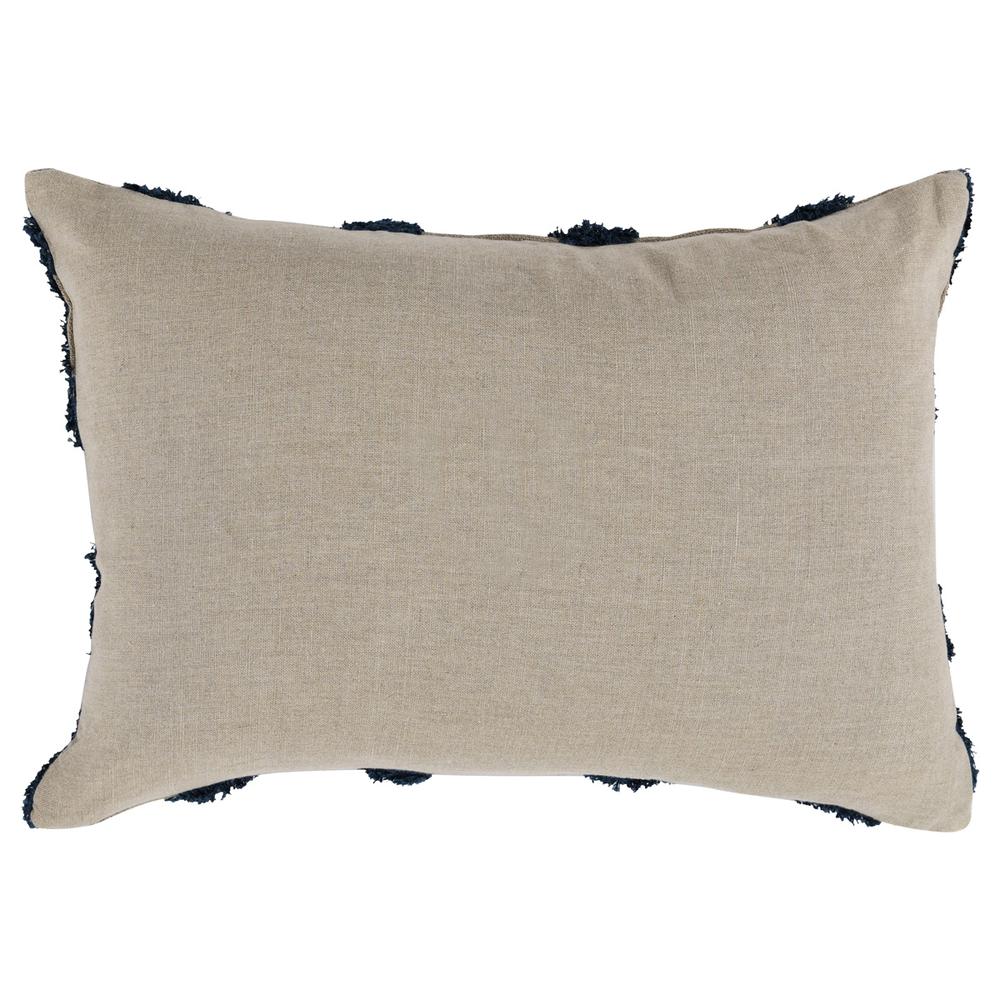 Evangeline 100% Linen 14"x 20" Throw Pillow in Blue by Kosas Home. Picture 5