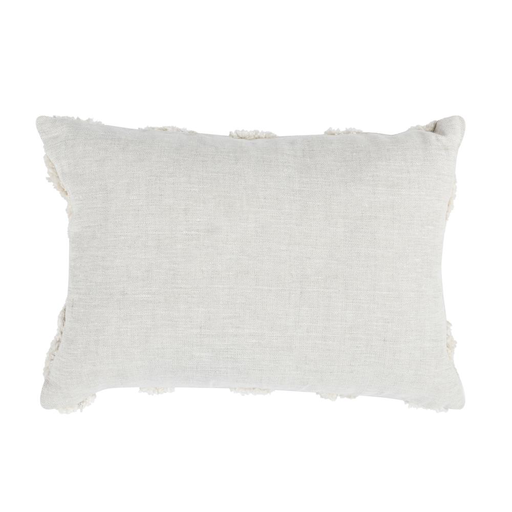 Evangeline 100% Linen 14"x 20" Throw Pillow in Natural by Kosas Home. Picture 3
