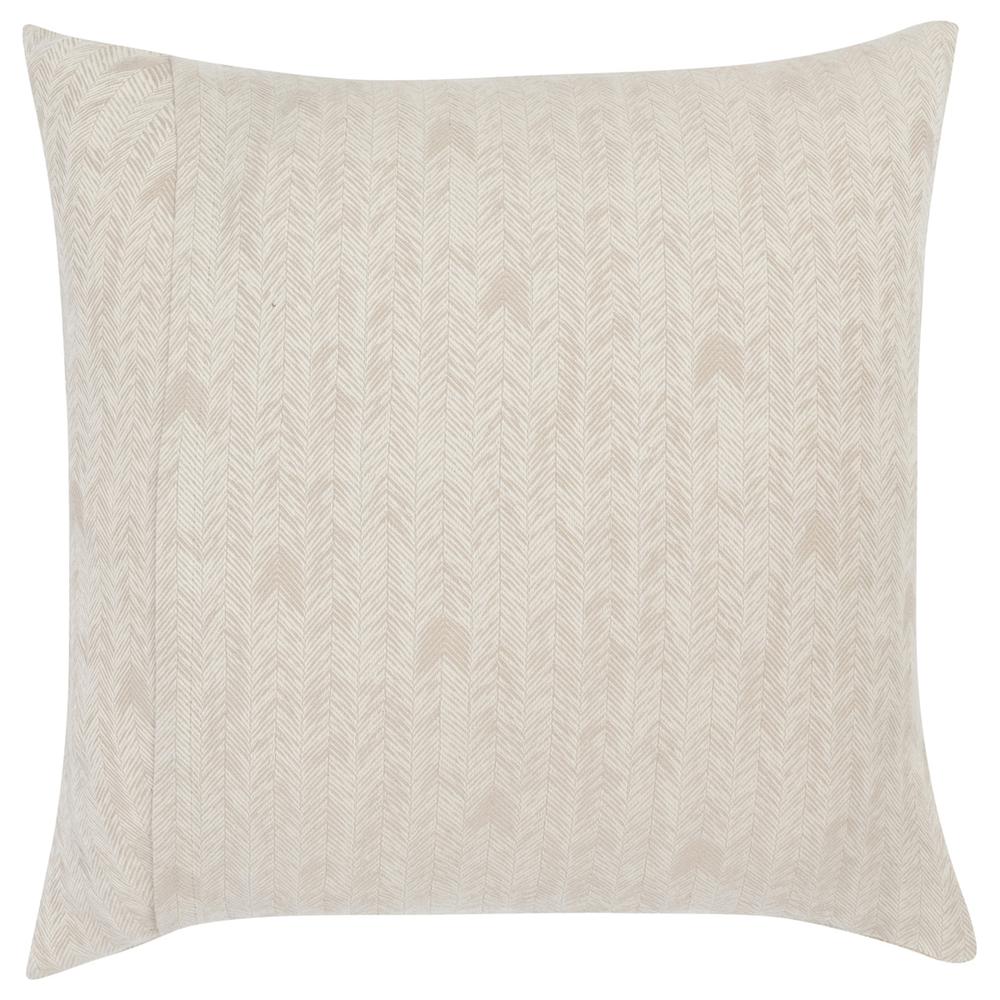 Lana 100% Cotton Embroidered Natural Euro Sham by Kosas Home. Picture 1