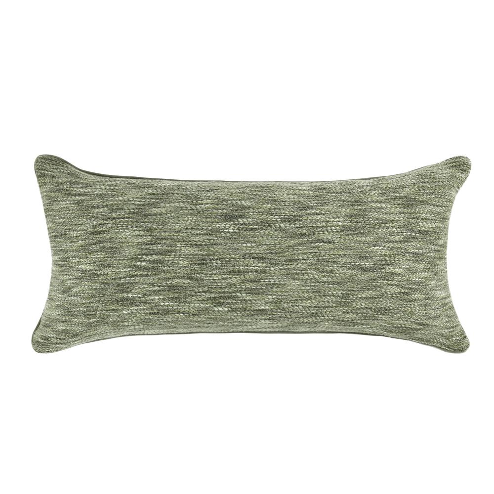 Sharma 14"x26" Cotton Blend Throw Pillow , Cedar Green. Picture 1