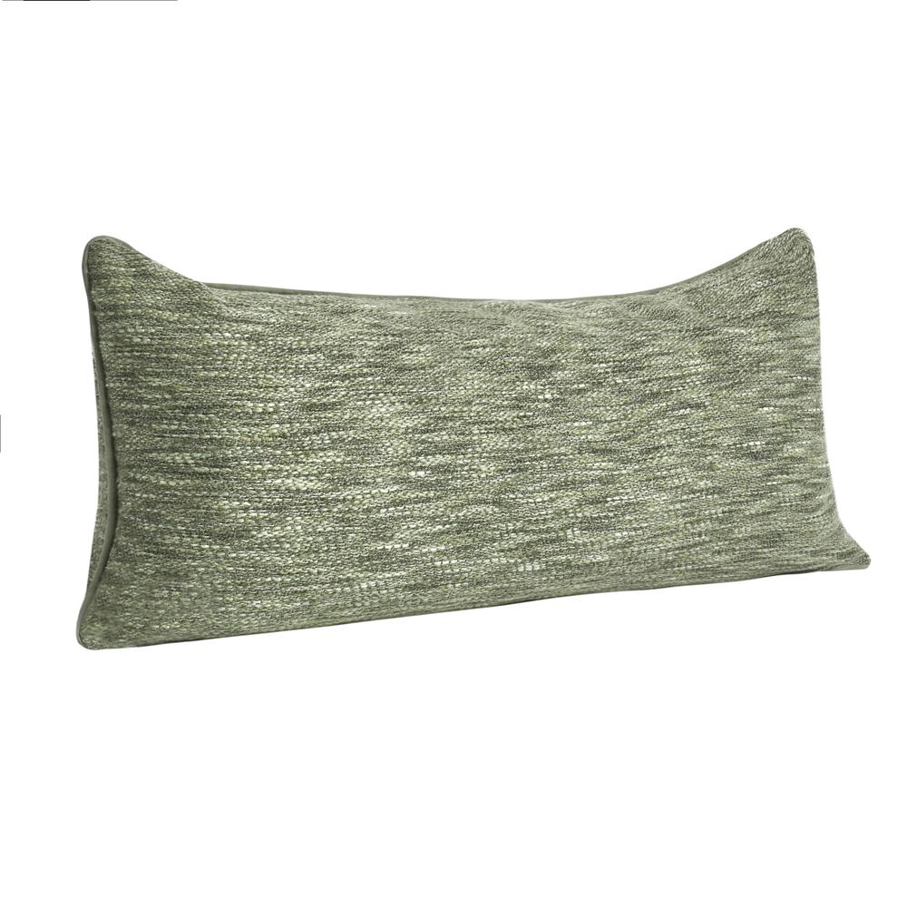 Sharma 14"x26" Cotton Blend Throw Pillow , Cedar Green. Picture 2