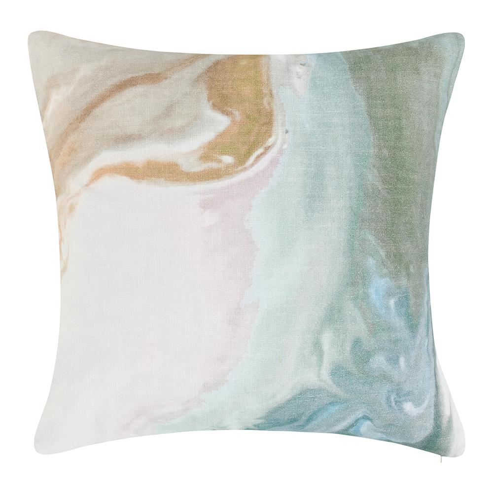 Hatha 24" Cotton Multicolor Throw Pillow. Picture 1