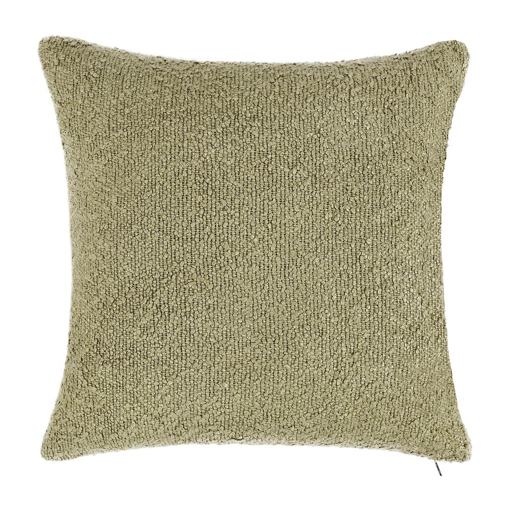 Sava 22" Cotton Blend Throw Pillow, Wheat Green. Picture 1