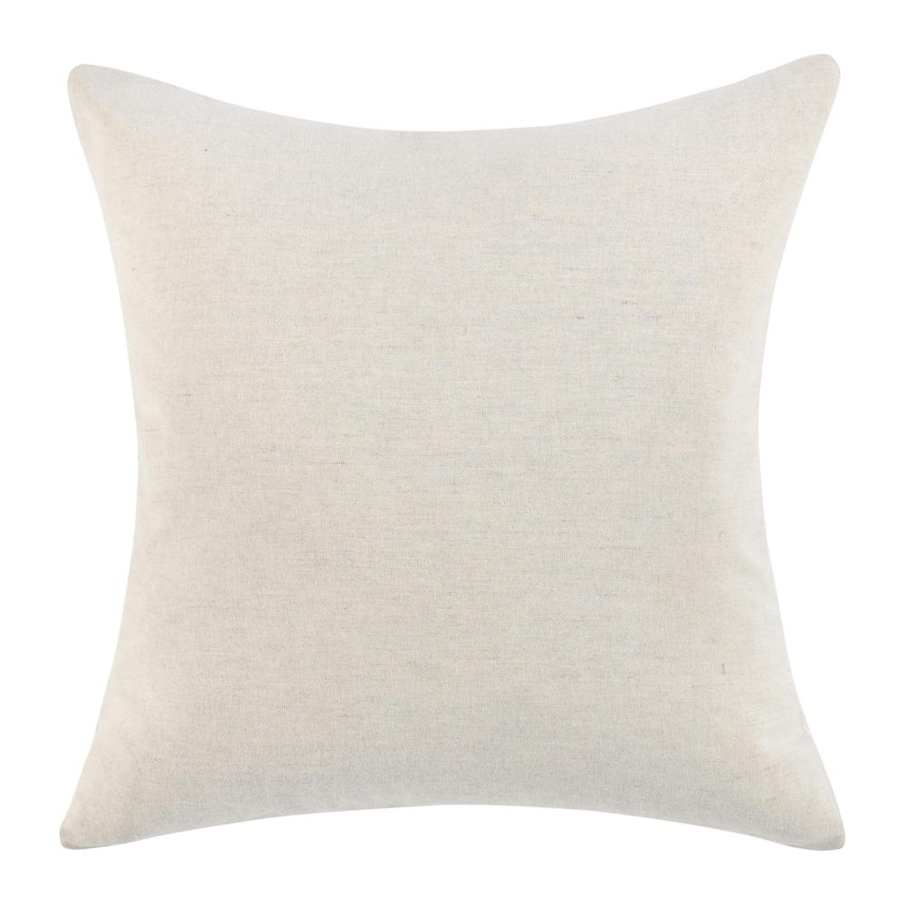 Bikram 22" Cotton Blend Throw Pillow, Terracotta Brown. Picture 4