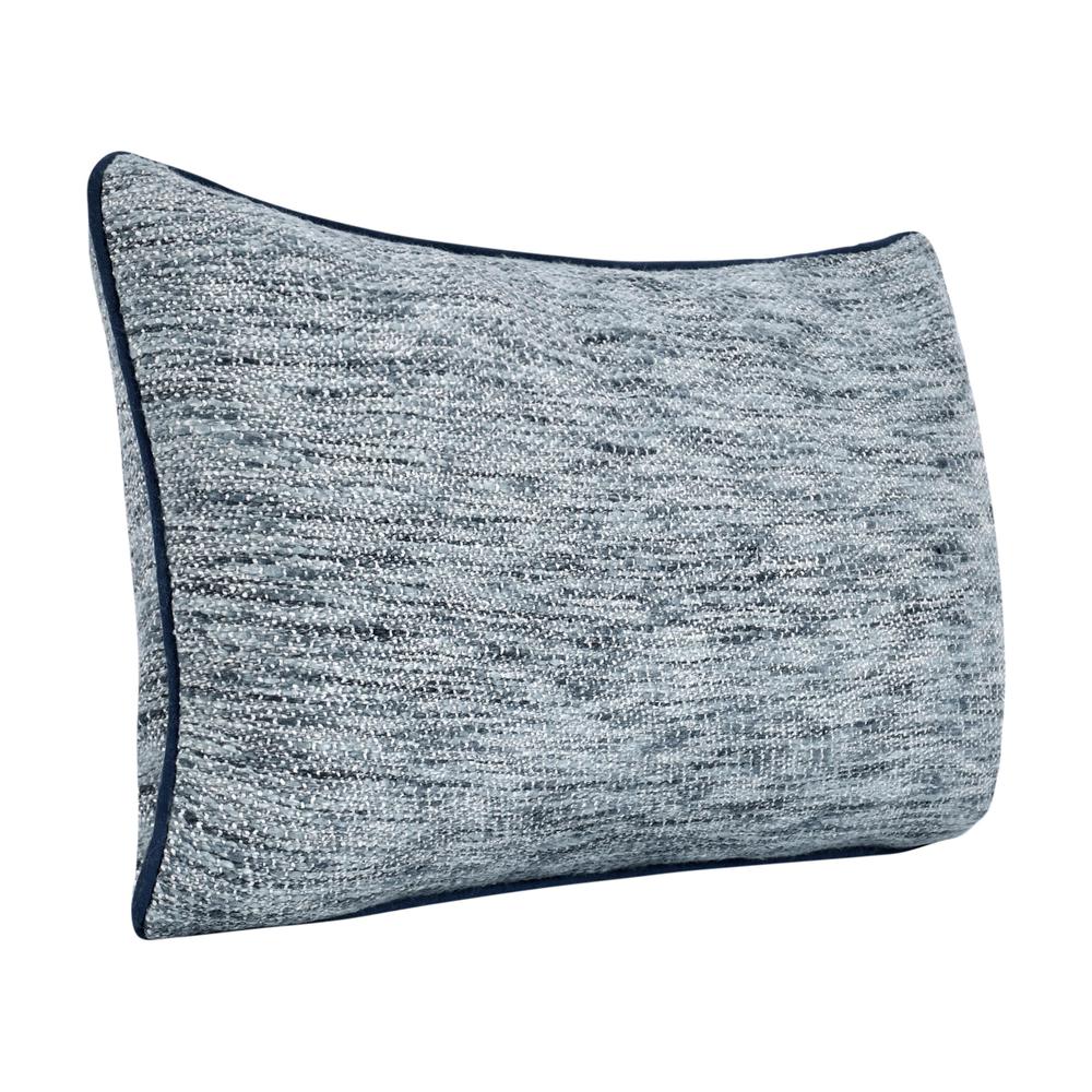Sharma 26" Cotton Blend Throw Pillow, Blue. Picture 2