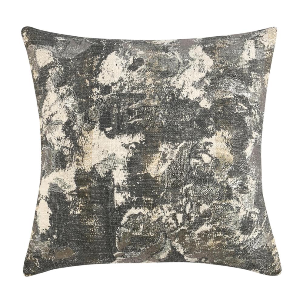 Luciana 22" Cotton Blend Throw Pillow, Gray. Picture 1