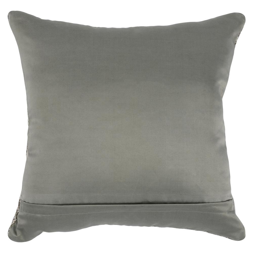 Nixie 22" Outdoor Throw Pillow in Gray. Picture 2