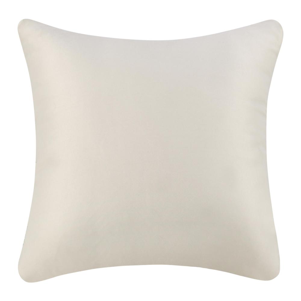 Shades 22" Recycled Fabric Throw Pillow, Ivory. Picture 2