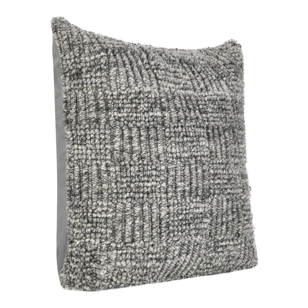 Shades 22" Recycled Fabric Throw Pillow, Gray. Picture 4