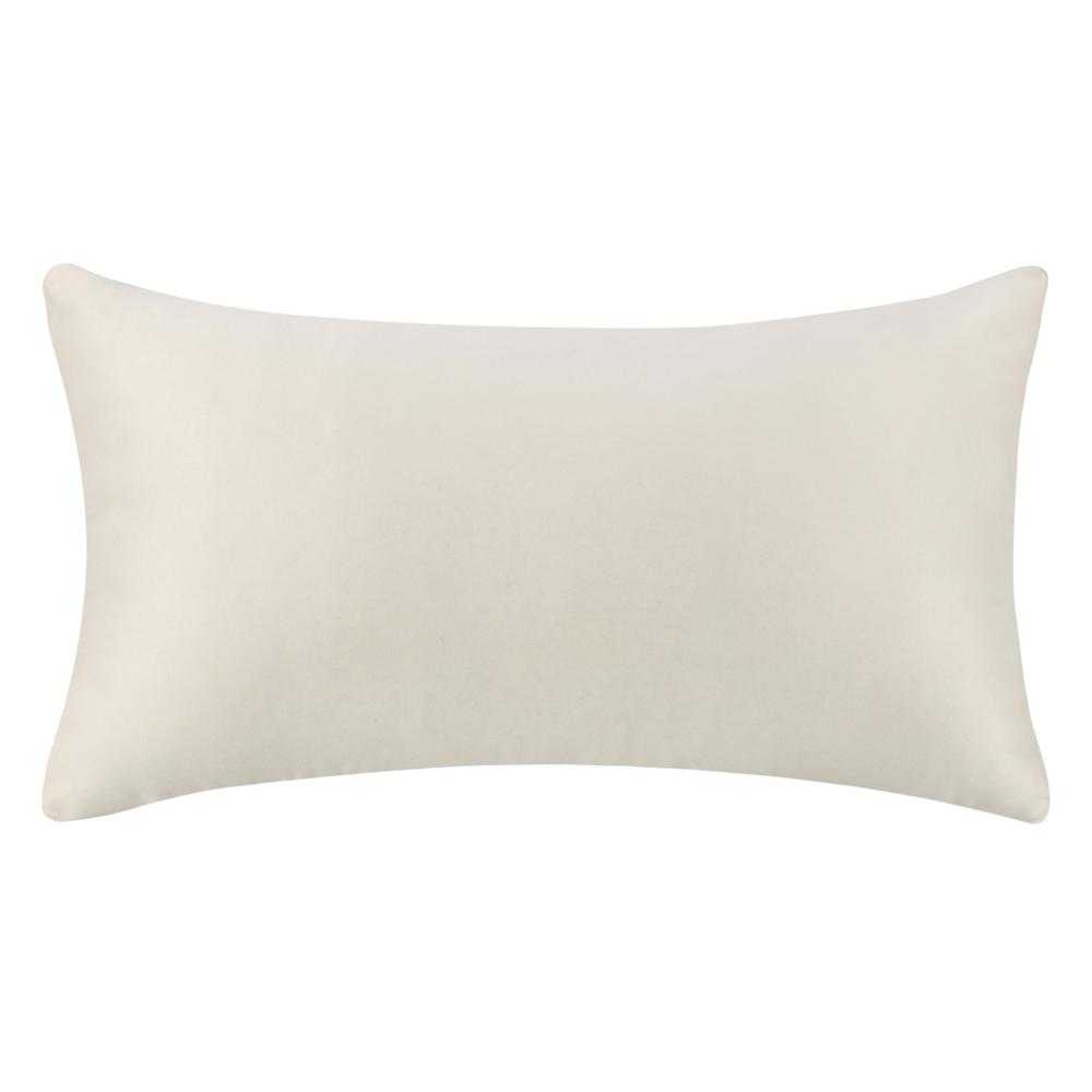 Shades 14"xx26" Recycled Fabric Throw Pillow, Ivory. Picture 2