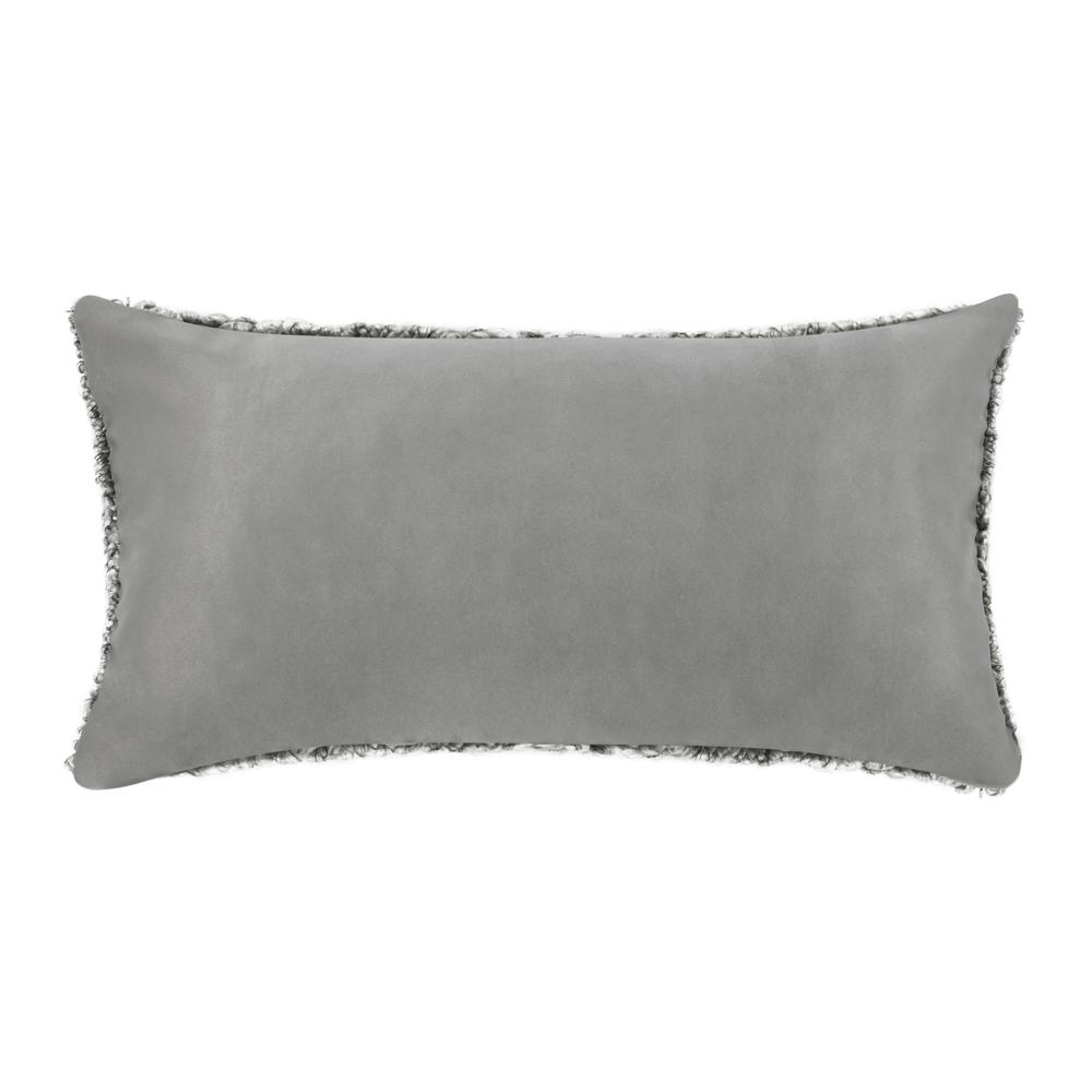 Shades 14"xx26" Recycled Fabric Throw Pillow, Gray. Picture 2