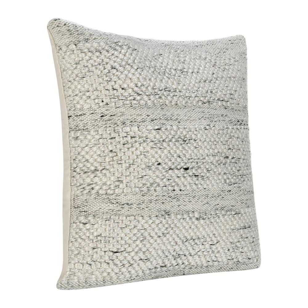 Ford 24" Recycled Fabric Throw Pillow, Ivory. Picture 4