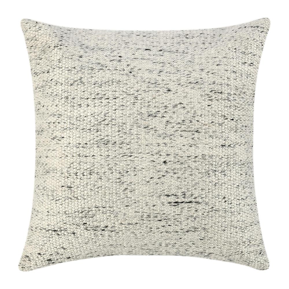 Stella 26" Recycled Fabric Throw Pillow, Ivory. Picture 1