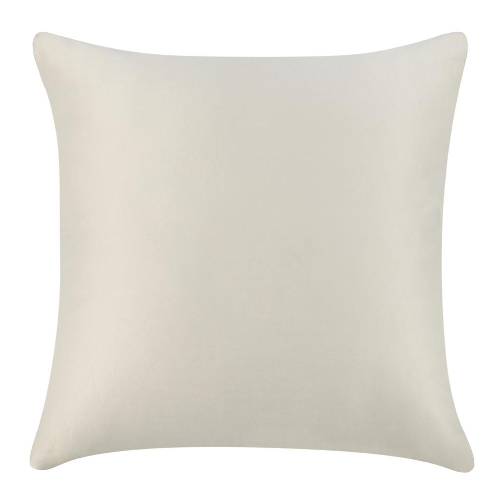 Stella 26" Recycled Fabric Throw Pillow, Ivory. Picture 2