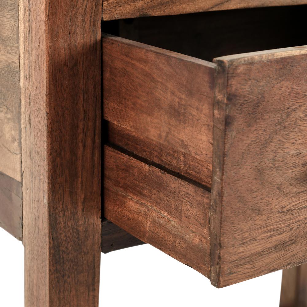 Wren One-Drawer End Table in Natural Brown. Picture 7