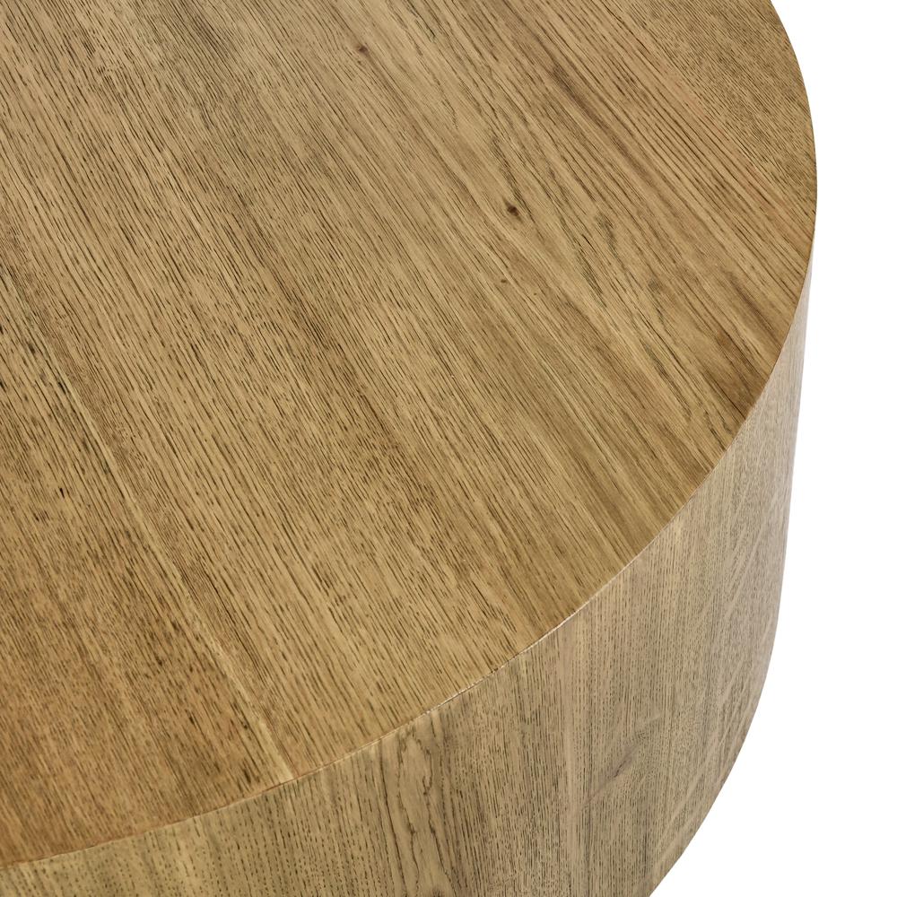 Layne 42" Round Coffee Table in Light Brown. Picture 2