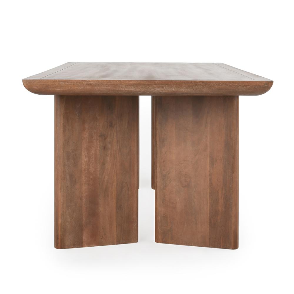 Selena 84" Mango Wood Dining Table in  Umber. Picture 3