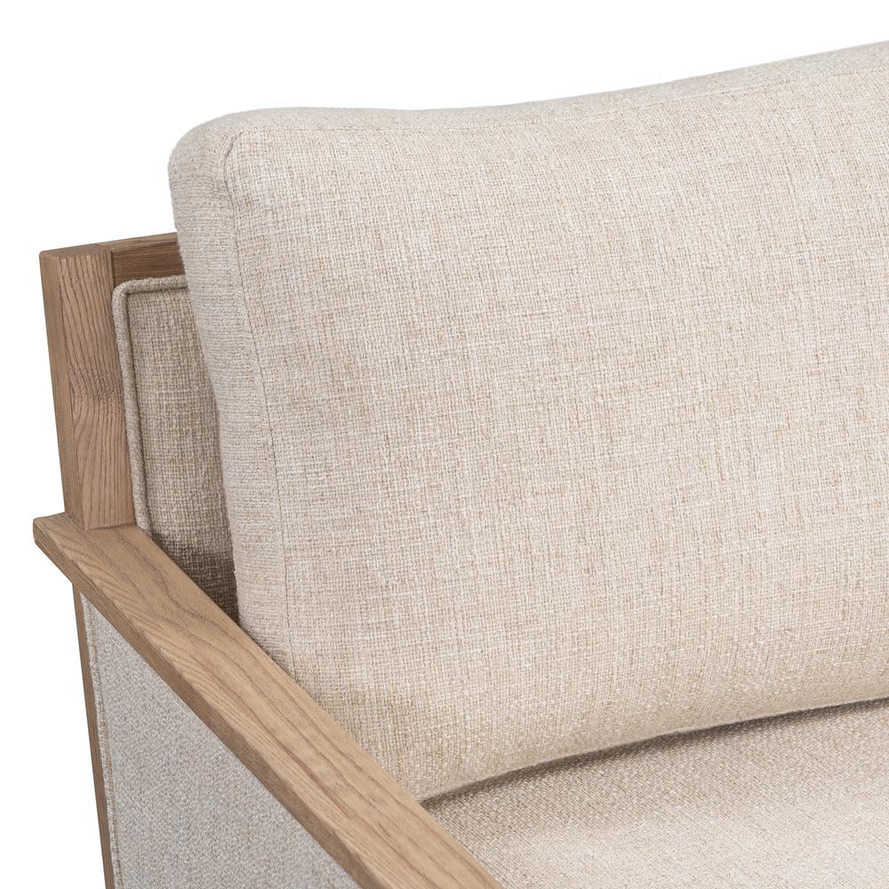 Norman Swivel Accent Chair in Natural. Picture 6