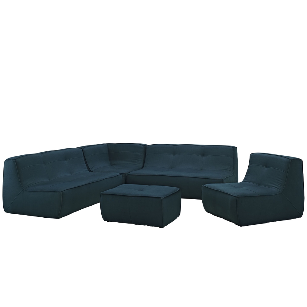 Align 5 Piece Upholstered Sectional Sofa Set. The main picture.