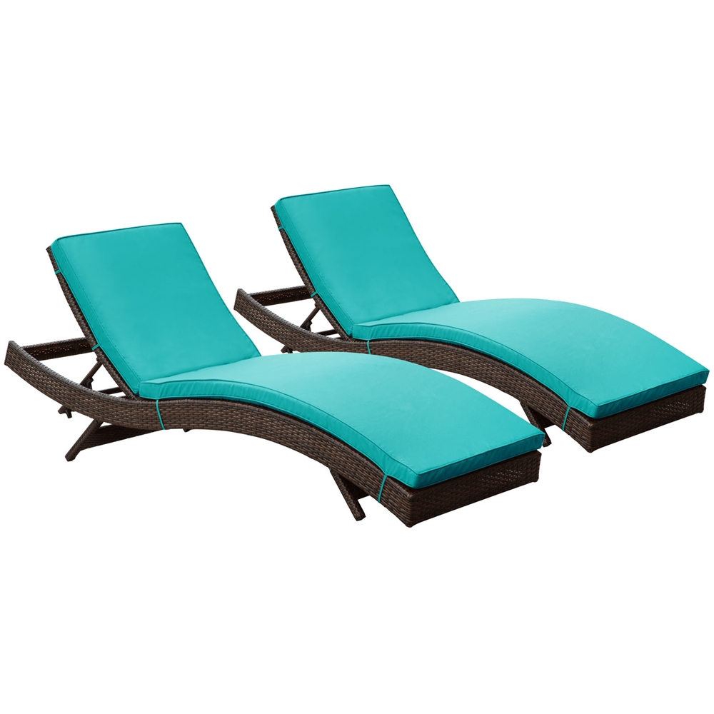 Peer Chaise Outdoor Patio Set of 2. The main picture.