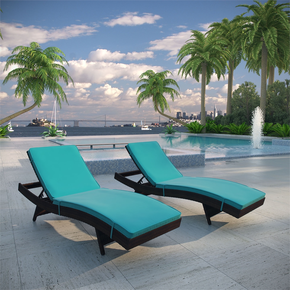 Peer Chaise Outdoor Patio Set of 2. Picture 6