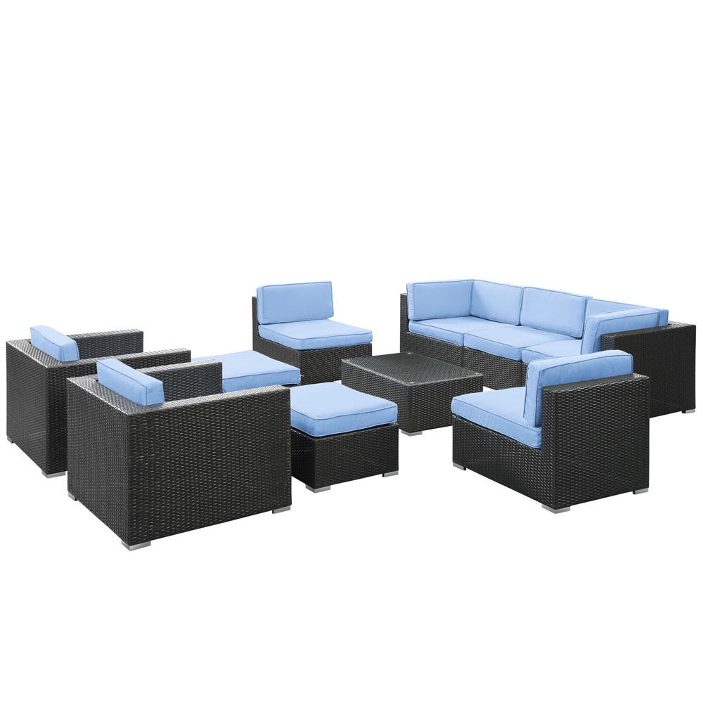 Avia 10 Piece Outdoor Patio Sectional Set. Picture 3