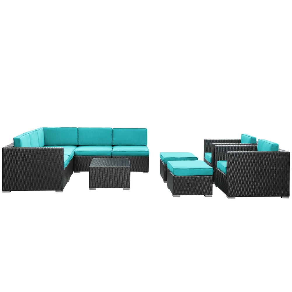 Avia 10 Piece Outdoor Patio Sectional Set. Picture 2