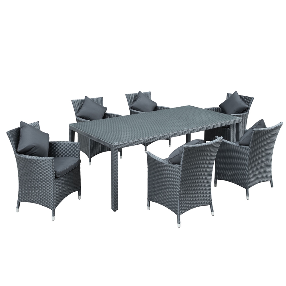 Panorama 7 Piece Outdoor Patio Dining Set. The main picture.