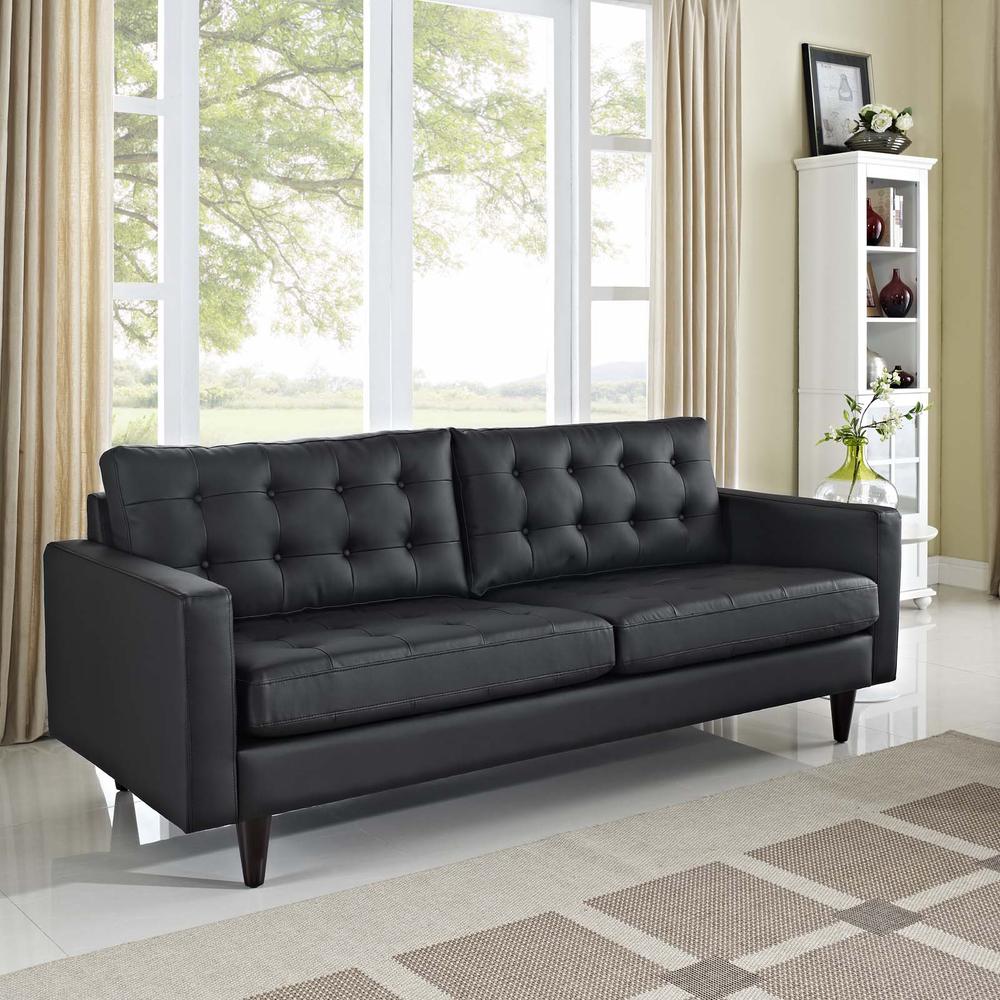 Empress Bonded Leather Sofa. Picture 4