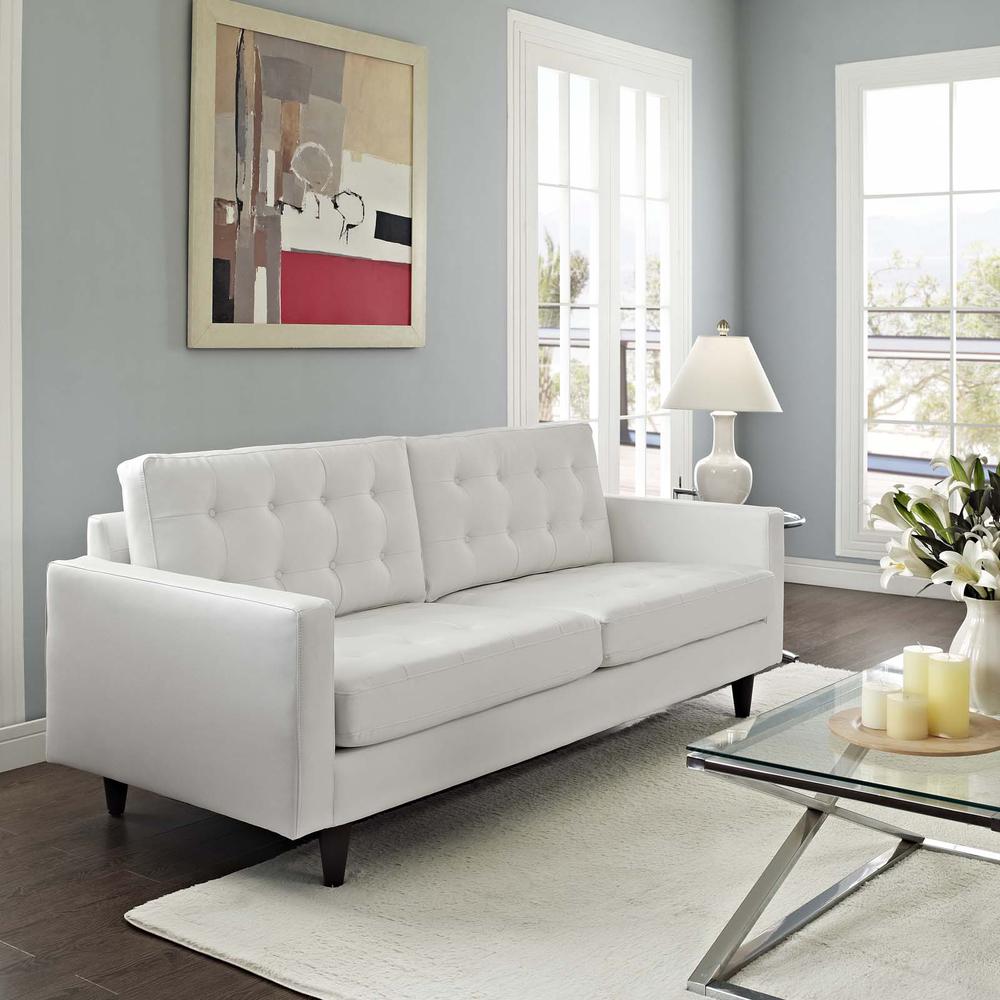 Empress Bonded Leather Sofa. Picture 5