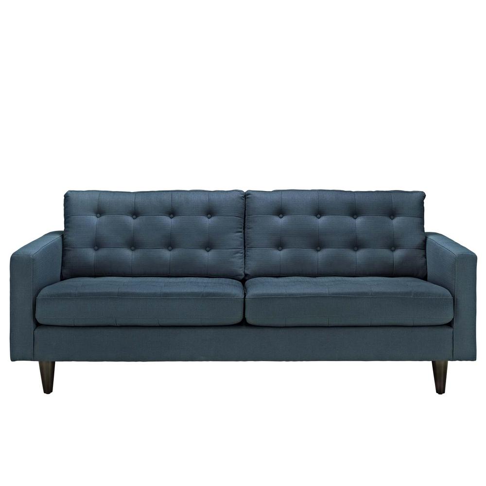 Empress Upholstered Fabric Sofa. Picture 1