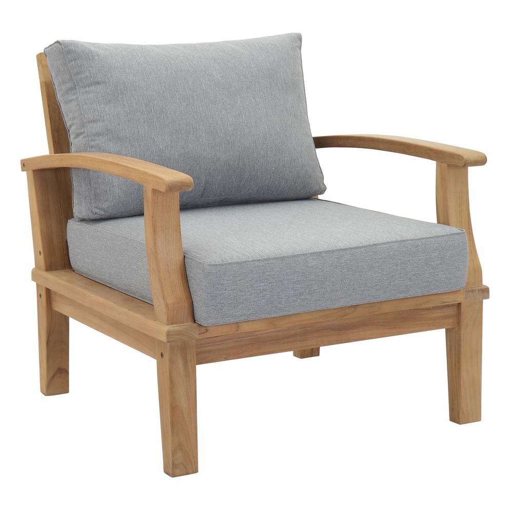 Marina Outdoor Patio Premium Grade A Teak Wood Armchair. Picture 1