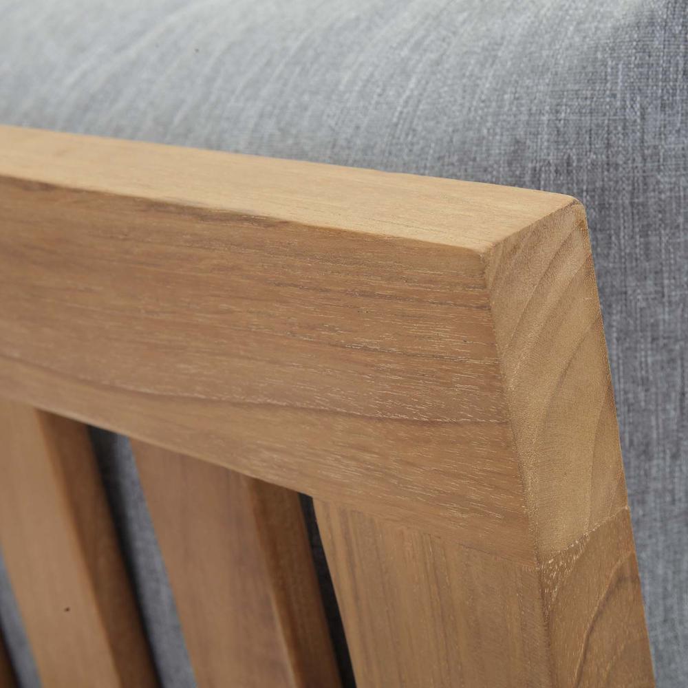 Marina Outdoor Patio Premium Grade A Teak Wood Right-Facing Sofa. Picture 6