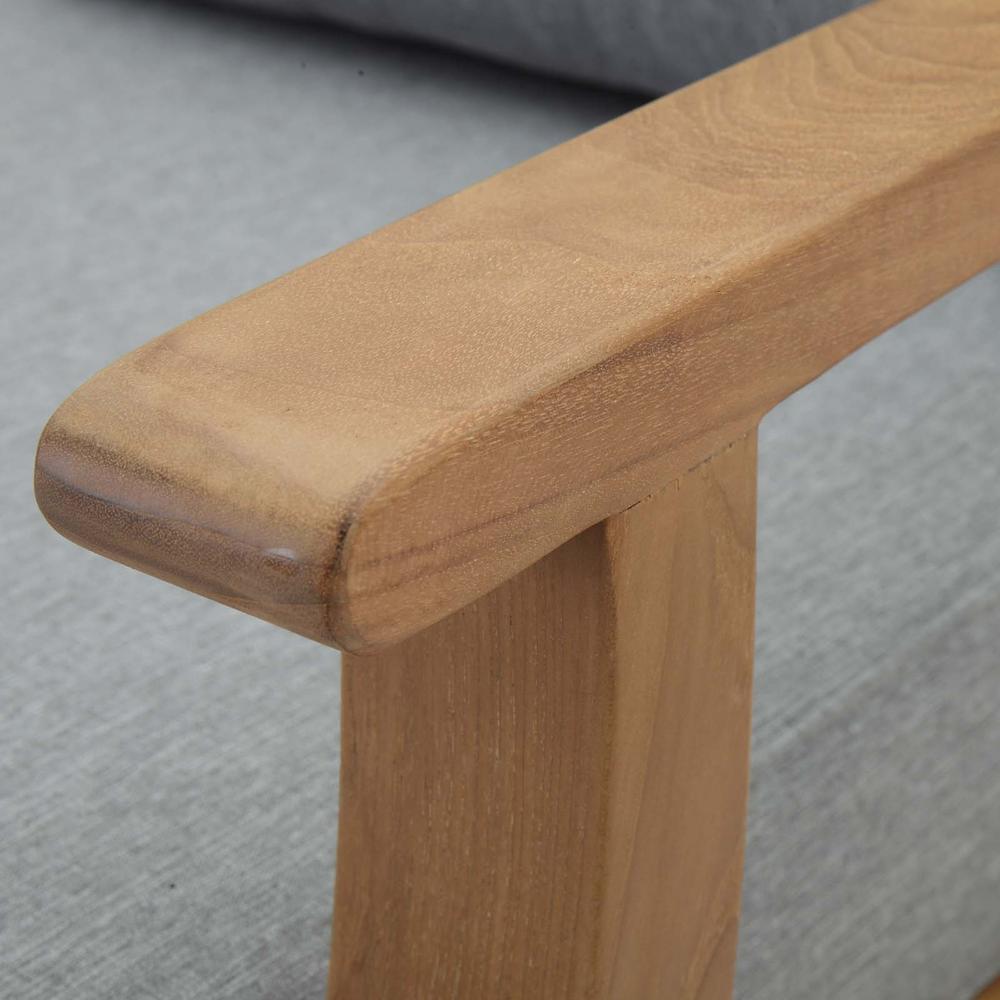 Marina Outdoor Patio Premium Grade A Teak Wood Right-Facing Sofa. Picture 7