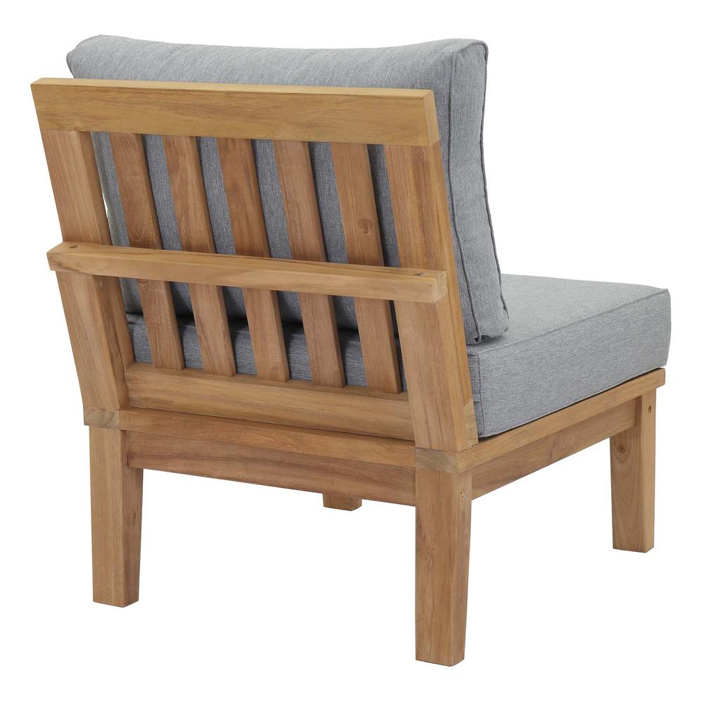Marina Armless Outdoor Patio Premium Grade A Teak Wood Sofa. Picture 3