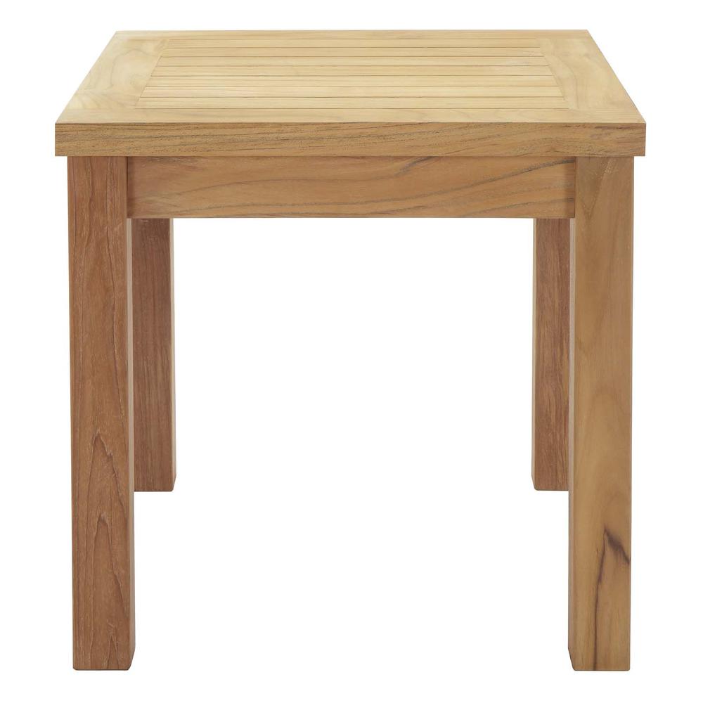 Marina Outdoor Patio Teak Side Table. Picture 2