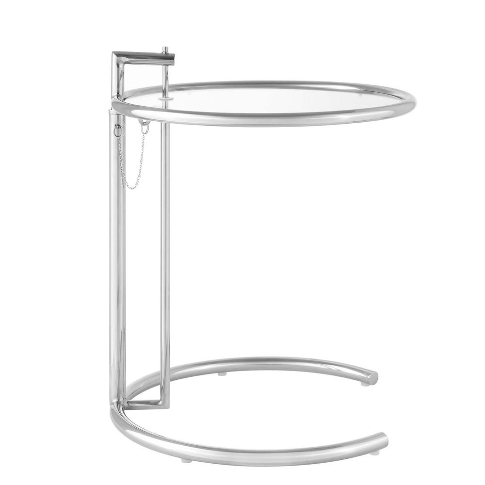 Eileen Gray Chrome Stainless Steel End Table. Picture 3