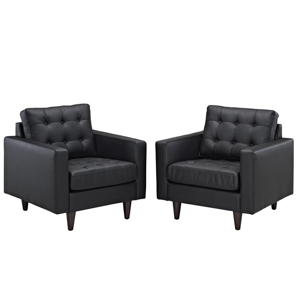 Empress Armchair Leather Set of 2. Picture 2