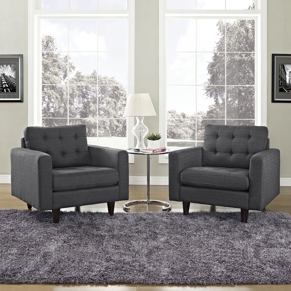 Empress Armchair Upholstered Set of 2. Picture 6
