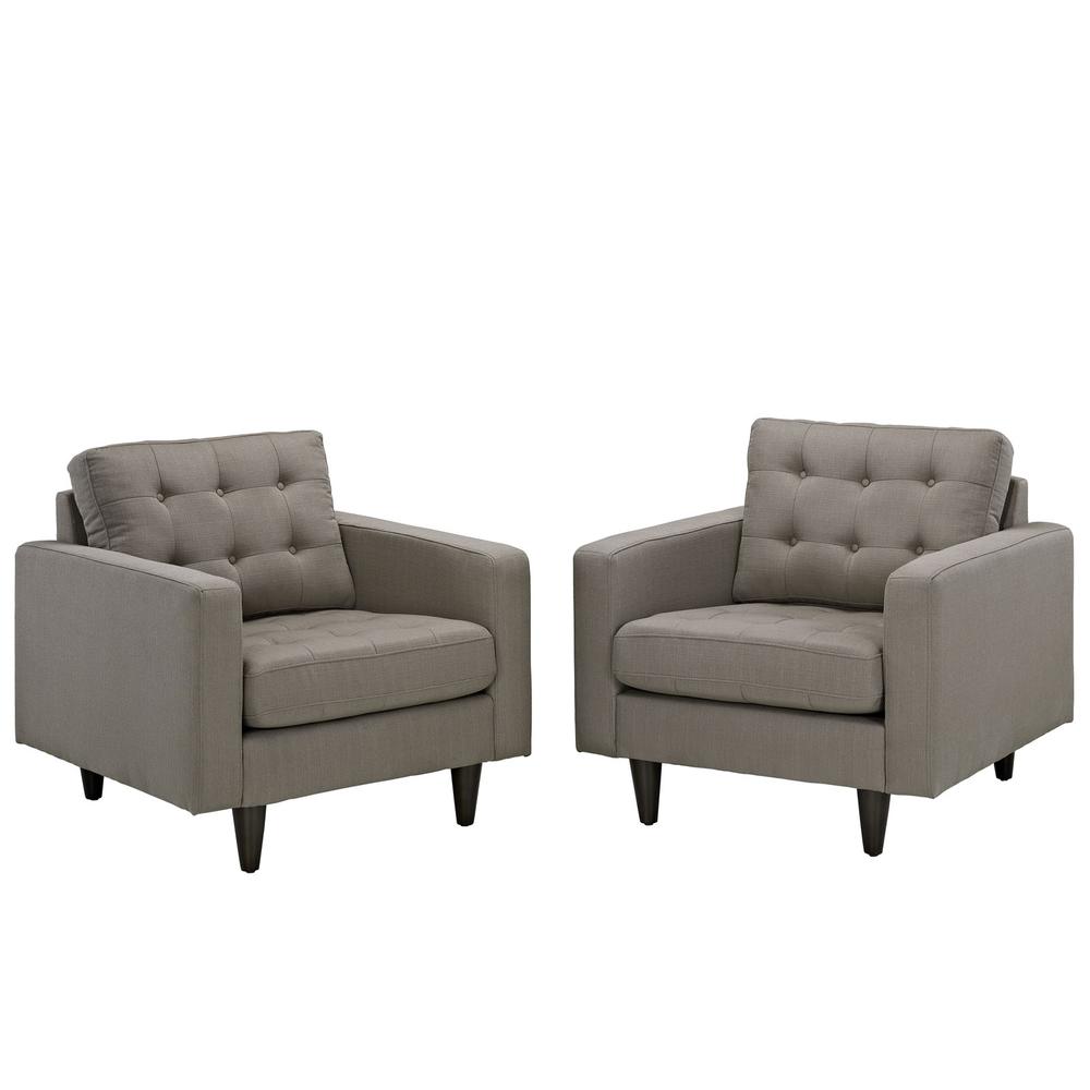 Empress Armchair Upholstered Fabric Set of 2. Picture 2