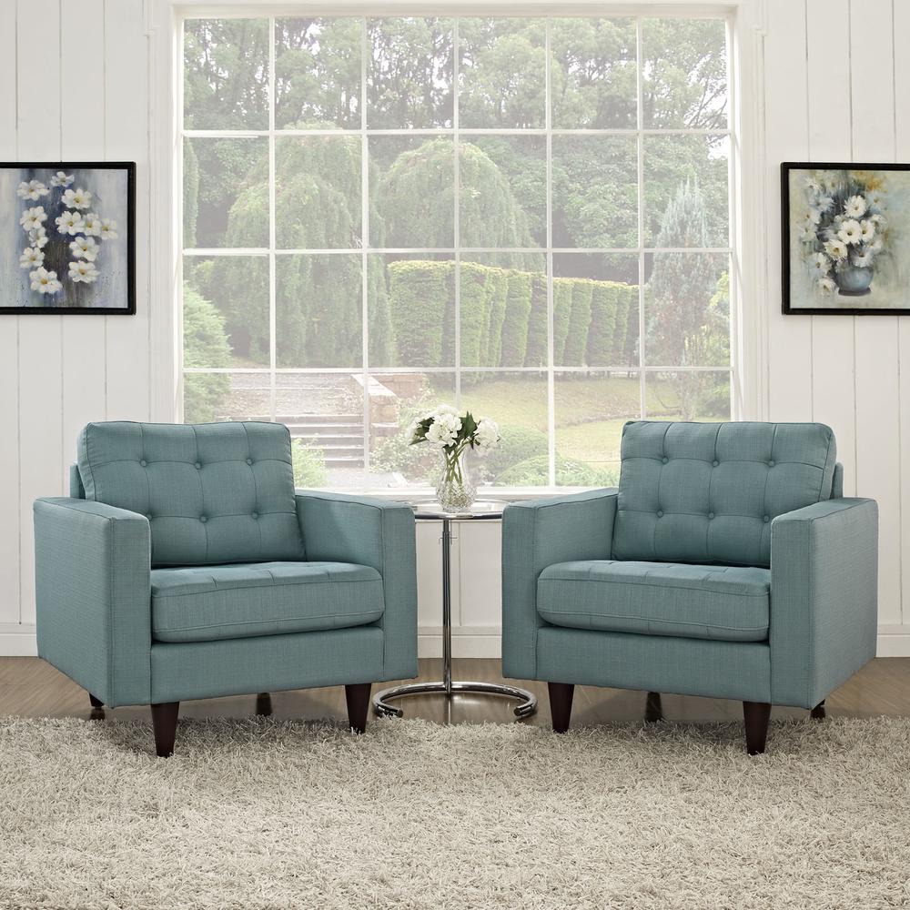 Empress Armchair Upholstered Fabric Set of 2. Picture 6