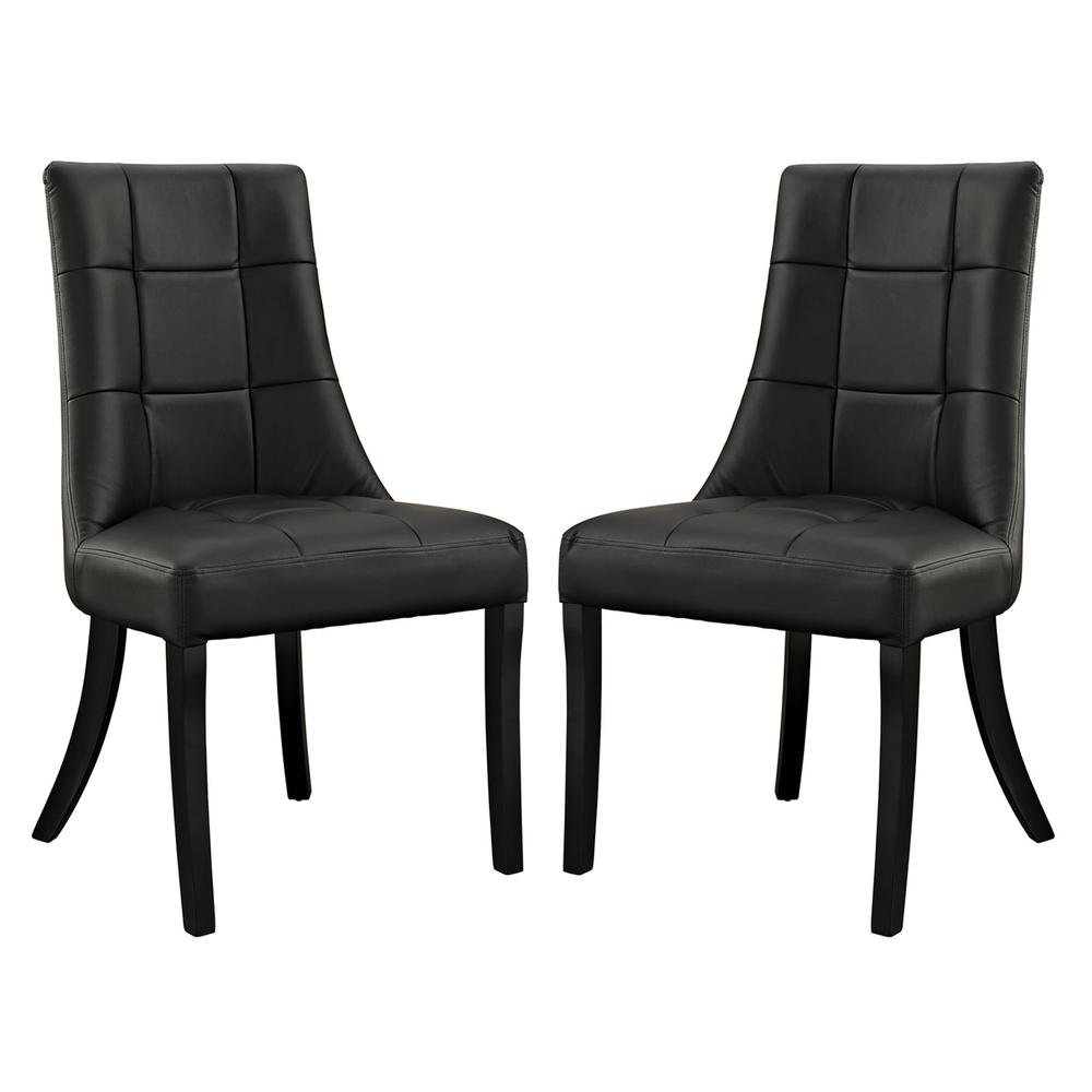 Noblesse Vinyl Dining Chair Set of 2. Picture 1