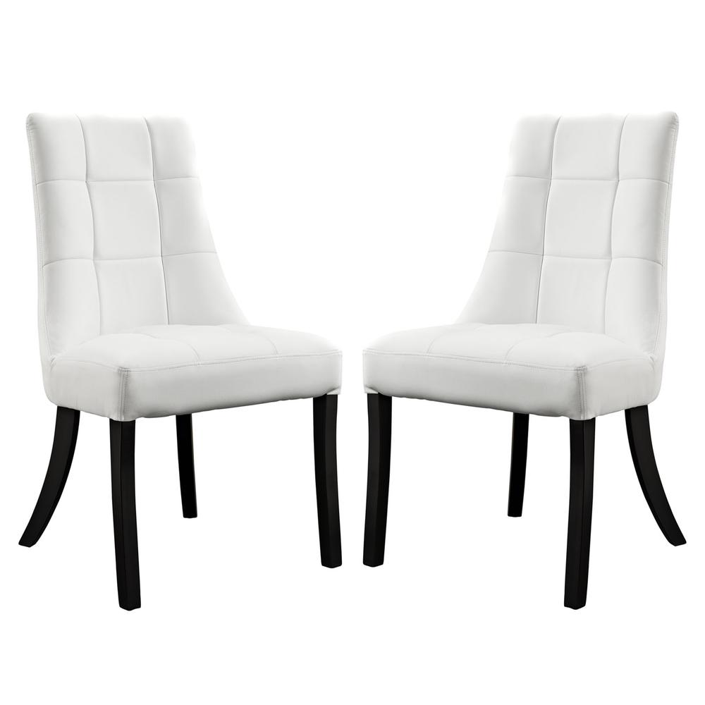 Noblesse Vinyl Dining Chair Set of 2. Picture 1