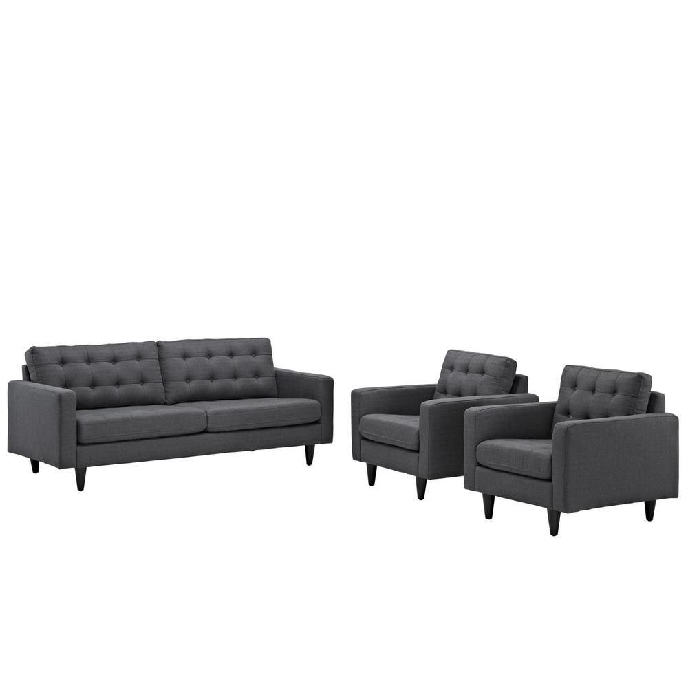 Empress Sofa and Armchairs Set of 3. The main picture.