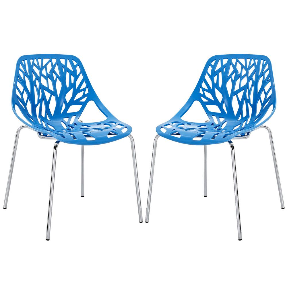 Stencil Dining Side Chair Set of 2. Picture 1