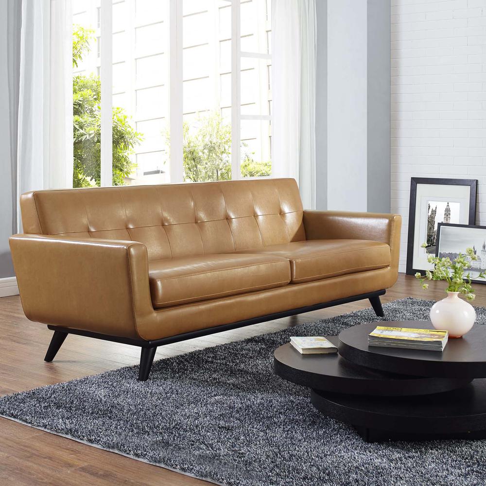 Engage Bonded Leather Sofa. Picture 5