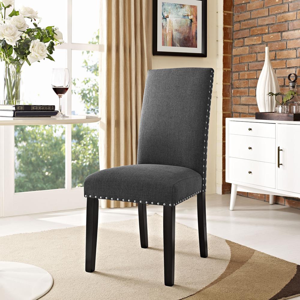 Parcel Dining Upholstered Fabric Side Chair. Picture 4