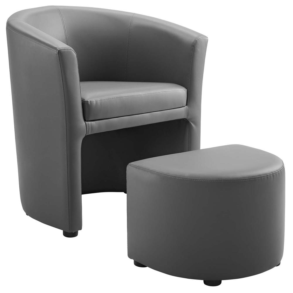 Divulge Armchair and Ottoman. Picture 1