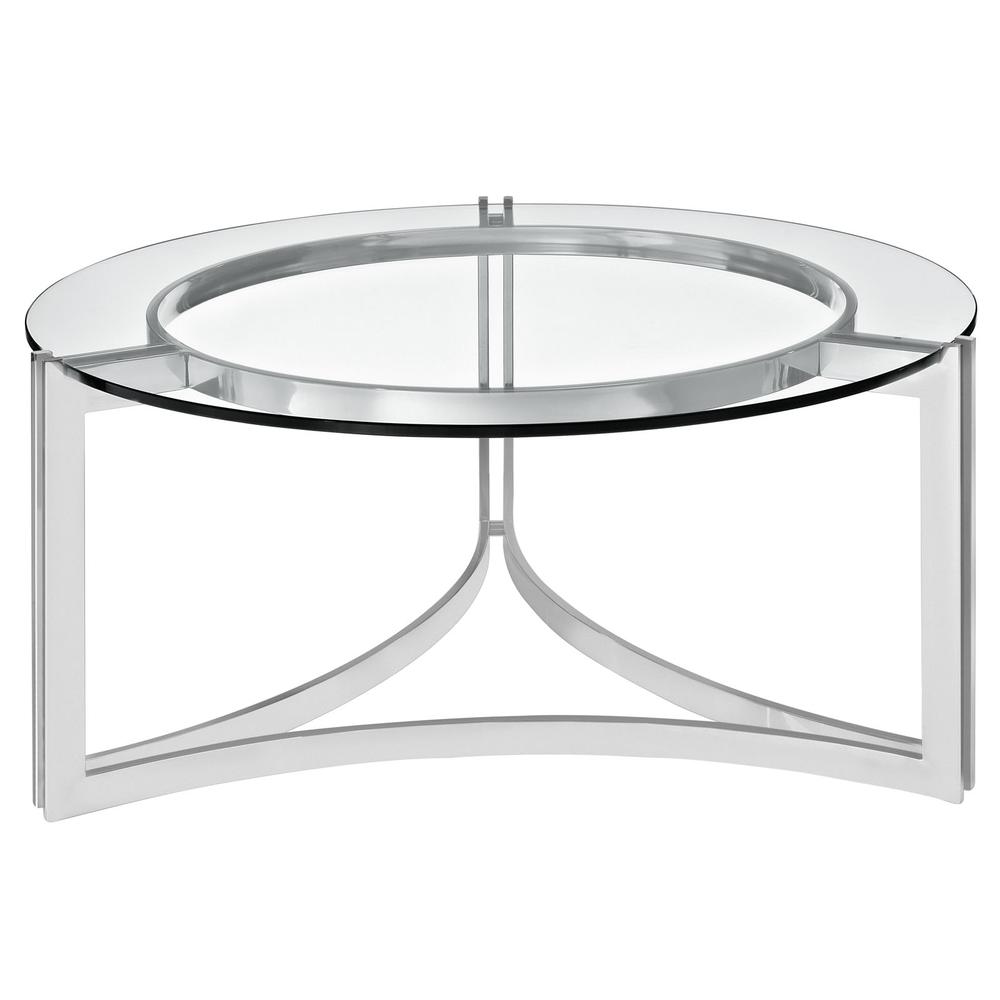Signet Stainless Steel Coffee Table. Picture 1