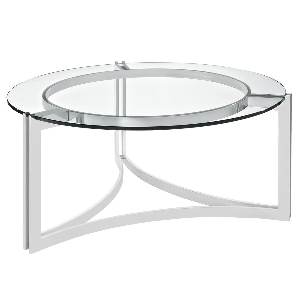 Signet Stainless Steel Coffee Table. Picture 3